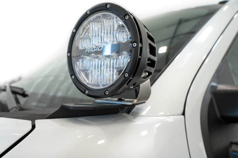 Ford Super Duty F250 Ditch Light Brackets - Driver/Passenger Side Pair - Addictive Desert Designs - Hammer Black - `23-`27